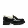 STEVEMADDEN LANDO-F BLACK LEATHER Women's Shoes
