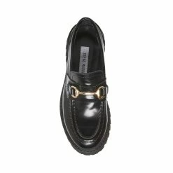 SteveMadden Women's Shoes LANDO BLACK LEATHER