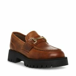 STEVEMADDEN LANDO BROWN LEATHER