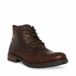 SteveMadden Men's LANIER BROWN LEATHER