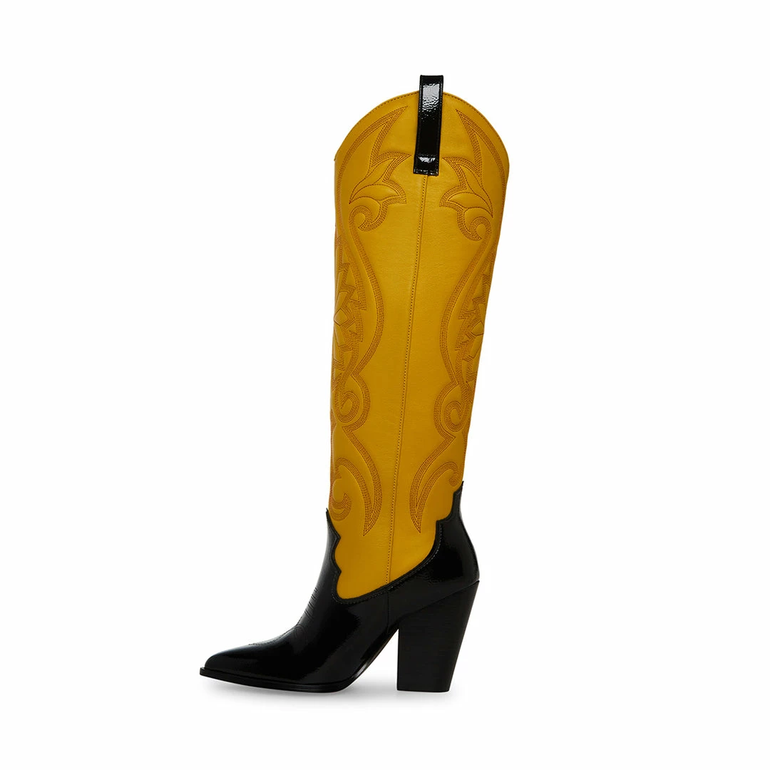 STEVEMADDEN LASSO BLACK/YELLOW Women's Shoes