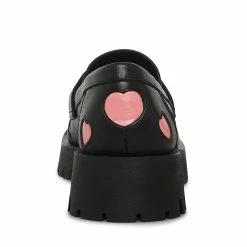 STEVEMADDEN LAWRENCE-H BLACK LEATHER Women's Shoes