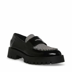 STEVEMADDEN LAWRENCE BLACK PLAID Women's Shoes