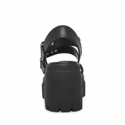 STEVEMADDEN LOCATE BLACK LEATHER