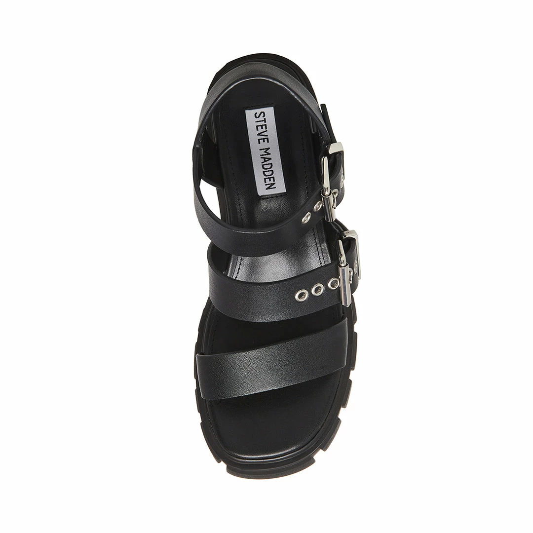 STEVEMADDEN LOCATE BLACK LEATHER