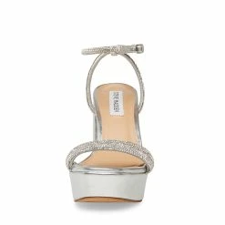 STEVEMADDEN Women's Shoes LOFTY SILVER