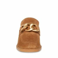 STEVEMADDEN Women's Shoes LORIE CHESTNUT SUEDE