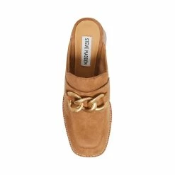 STEVEMADDEN Women's Shoes LORIE CHESTNUT SUEDE