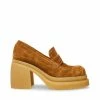 STEVEMADDEN LOUISE CHESTNUT SUEDE