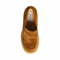 STEVEMADDEN LOUISE CHESTNUT SUEDE