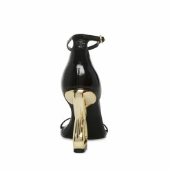 STEVEMADDEN Women's Shoes LUCILLE BLACK PATENT