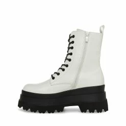 STEVEMADDEN Women's Shoes LUKA WHITE
