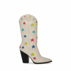 STEVEMADDEN Women's Shoes LUMINOUS WHITE MULTI