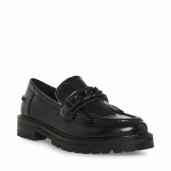 STEVEMADDEN MALORY BLACK LEATHER Women's Shoes