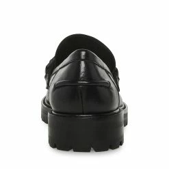 STEVEMADDEN MALORY BLACK LEATHER Women's Shoes