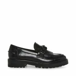 STEVEMADDEN MALORY BLACK LEATHER Women's Shoes