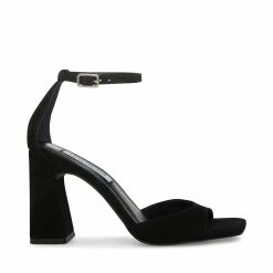 STEVEMADDEN MARGOT BLACK NUBUCK Women's Shoes