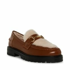 STEVEMADDEN MARIANNA COGNAC LEATHER Women's Shoes