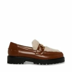 STEVEMADDEN MARIANNA COGNAC LEATHER Women's Shoes