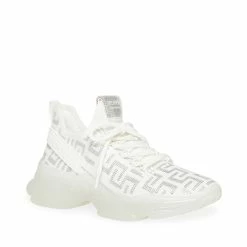 SteveMadden Women's Shoes MAXIMA-S WHITE/SILVER