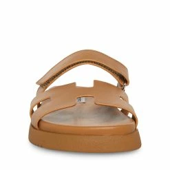 STEVEMADDEN Women's Shoes MAYVEN TAN LEATHER