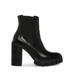 STEVEMADDEN MERRICK BLACK LEATHER Women's Shoes