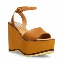 STEVEMADDEN MILAN TAN LEATHER Women's Shoes