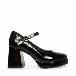 SteveMadden Women's Shoes MINGLE BLACK PATENT