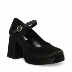 STEVEMADDEN MINGLE BLACK SATIN