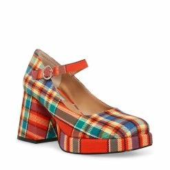 STEVEMADDEN Women's Shoes MINGLE PLAID MULTI