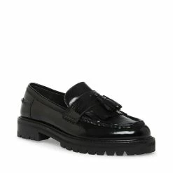 STEVEMADDEN MINKA BLACK LEATHER Women's Shoes