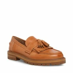 STEVEMADDEN MINKA TAN LEATHER Women's Shoes