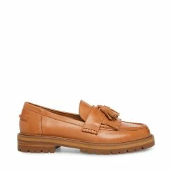 STEVEMADDEN MINKA TAN LEATHER Women's Shoes