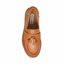 STEVEMADDEN MINKA TAN LEATHER Women's Shoes