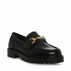 STEVEMADDEN MISTOR BLACK LEATHER Women's Shoes