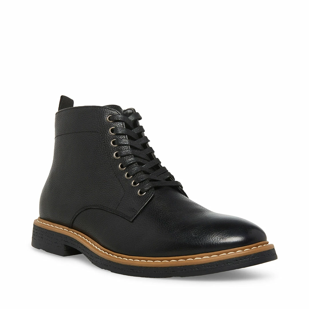 STEVEMADDEN MITCHELL BLACK LEATHER Men's