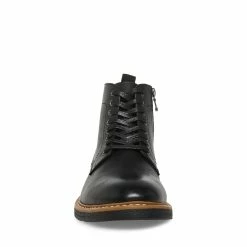 STEVEMADDEN MITCHELL BLACK LEATHER Men's