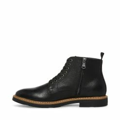 STEVEMADDEN MITCHELL BLACK LEATHER Men's