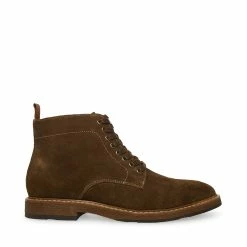 STEVEMADDEN Men's MITCHELL OLIVE SUEDE