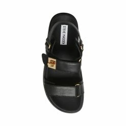STEVEMADDEN MONA BLACK LEATHER