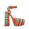 STEVEMADDEN Women's Shoes MONICA PLAID MULTI