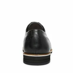 SteveMadden Men's DERBYY BLACK LEATHER