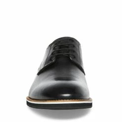 SteveMadden Men's DERBYY BLACK LEATHER