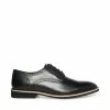 SteveMadden Men's DERBYY BLACK LEATHER