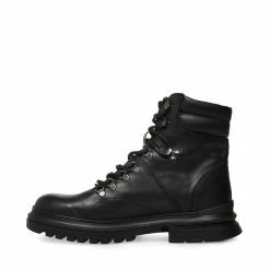 STEVEMADDEN Men's MONTY BLACK LEATHER