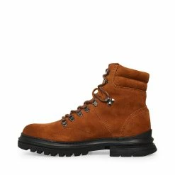 STEVEMADDEN MONTY COGNAC SUEDE