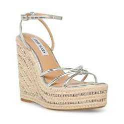 STEVEMADDEN MYA SILVER Women's Shoes