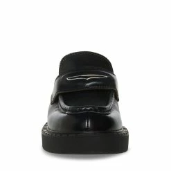 STEVEMADDEN OLIVER BLACK LEATHER