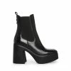 STEVEMADDEN Women's Shoes PADIMA BLACK LEATHER