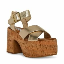 STEVEMADDEN PALMER GOLD LEATHER